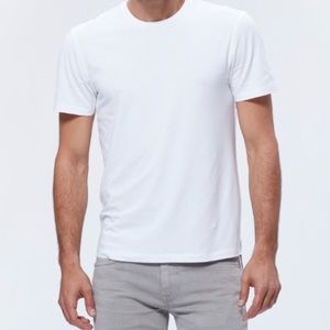 Paige Cash Crew Neck Fresh White Mens Tee